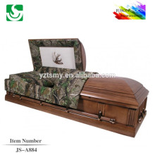 Trade assurance Chinese supplier high quality solid fuenral wood casket